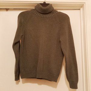 Lands' End  Green Turtleneck Sweater XS Petite
